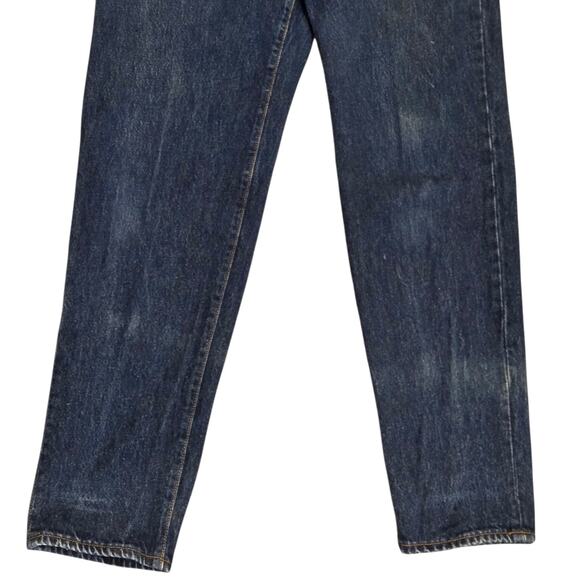 Vtg Levis 501 Jeans Button Fly USA 90s Blue Straight Juniors 13 29x30.5 Actual - Picture 11 of 16